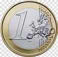 European Union 1 Euro Coin Coins - Europe - EURO Transparent PNG