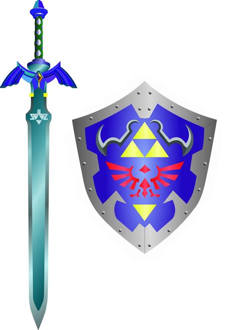 I Made A Master Sword And Hylian Shield Illustration Today Zelda
