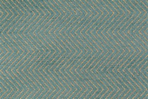 Barrow M10192b In Turquoise Chenille Chevron Upholstery Fabric