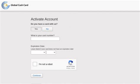 Activate How To Activate Your Global Cash Card