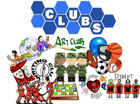 School Club Cliparts Adding Color And Personality To Your Club Materials