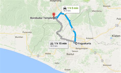 Borobudur Temple Map Tour And Outbound Borobudur