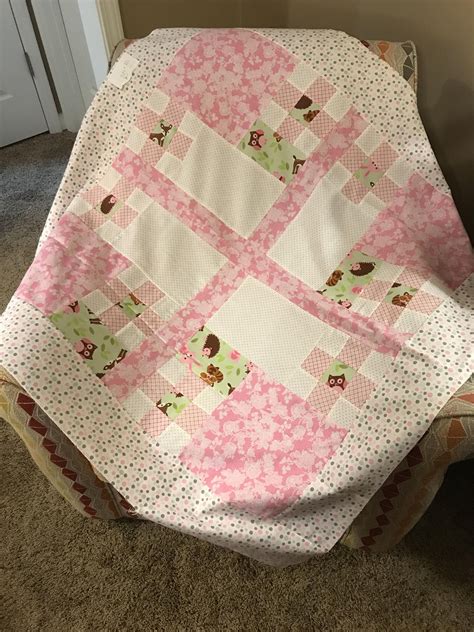 Soft Pink Handmade Baby Girl Quilt Baby Girl Quilts Baby Patchwork