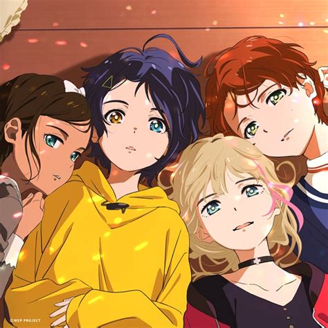 Four Main Vas Having Fun In Winter 2021 Tv Anime Wonder Egg Priority Ed
