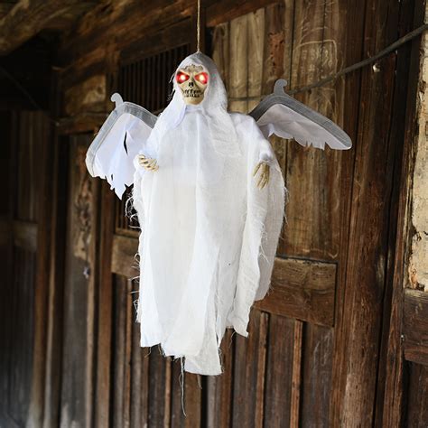 Wholesale Halloween Flying Ghost With Sound Activated Wings Shaking