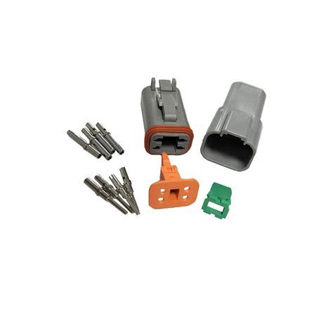 5 Set Deutsch Dt 4 Pin Connectors Kit Male Female 16 20 Awg Solid