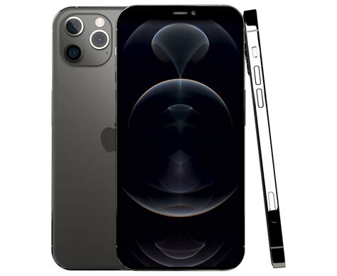 3d Model Apple Iphone 12 Pro Max Graphite Cgtrader