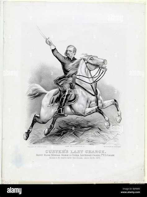 Custers Last Charge Brevet Major General George A Custer Lieutenant