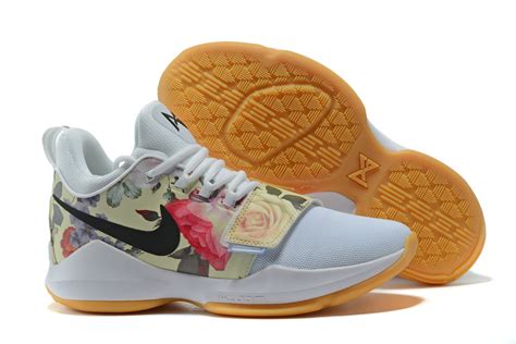 See more ideas about paul george shoes, shoes, paul george. Nike Zoom PG 1 Paul George Men Basketball Shoes White Flower Balck 878628 - Febbuy