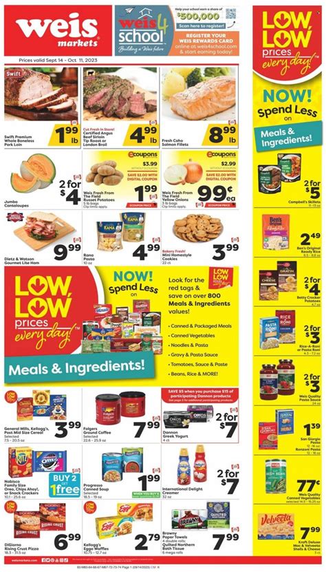 Weis Markets Weekly Ad September 14 October 11 2023