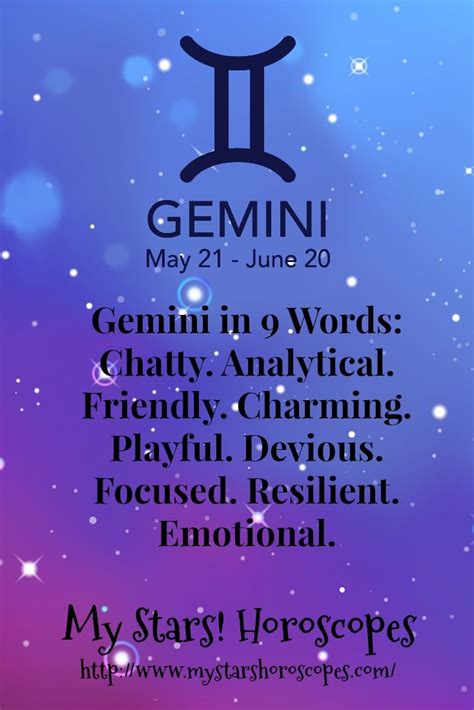 Geminis In 9 Words Gemini Astrology Traits Quotes Personality