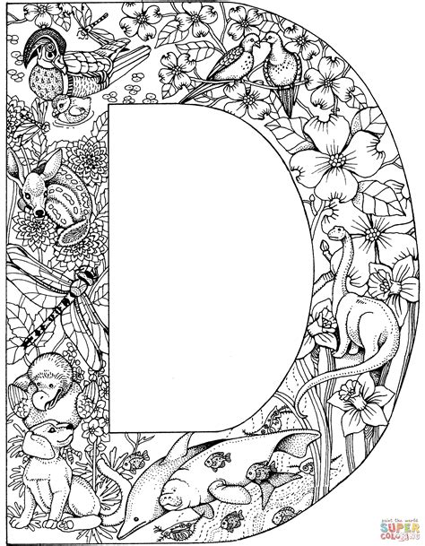 Help the 9 find its missing letter n coloring page. Coloring Pages Letters Adult - Coloring Home
