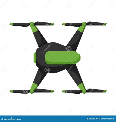 Drone Cartoon Vector Iconcartoon Vector Illustration Quadcopter