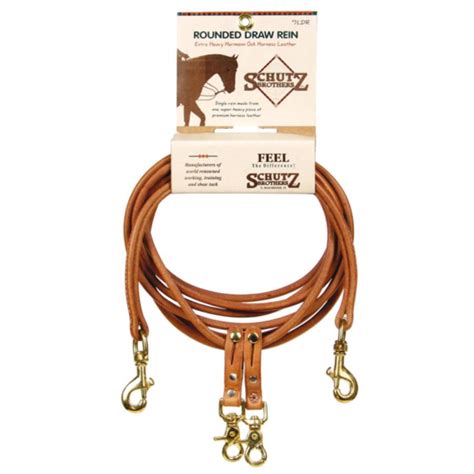 Leather Rounded Draw Reins