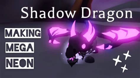 Adopt Me Pet Neon Shadow Dragon Gbryte