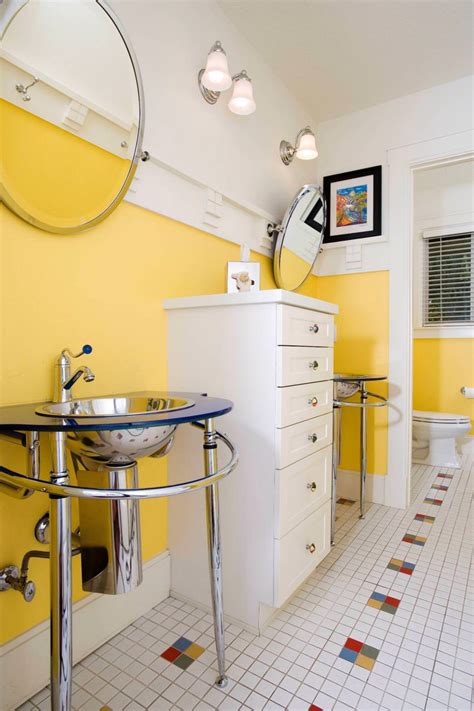 20 Yellow Bathroom Designs Decorating Ideas Design Trends Premium