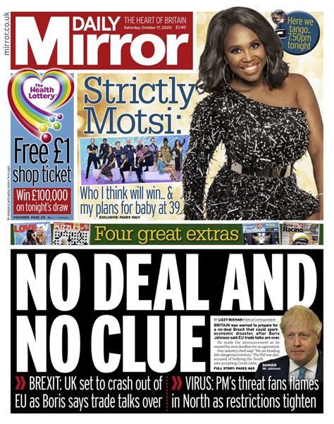 Next time change is in 1 month and 19 days, set your clock back 1 hour. Daily Mirror Front Page 29th of June 2020 - Tomorrow's ...