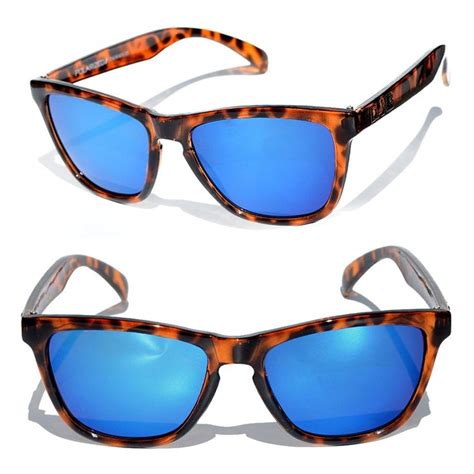 Polarized Tortoise Shell Sunglasses With Blue Mirrored Lenses By Cr12o5jsnfc Tortoise Shell