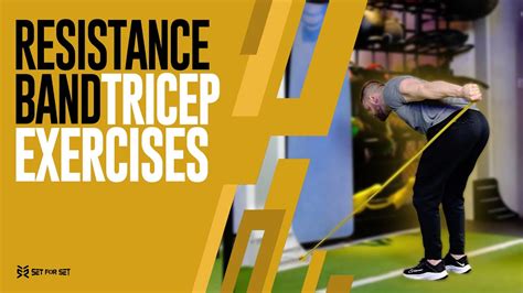 6 Resistance Band Tricep Exercises Youtube