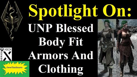 Skyrim Mods Spotlight On UNP Blessed Body Fit Armors And Clothing