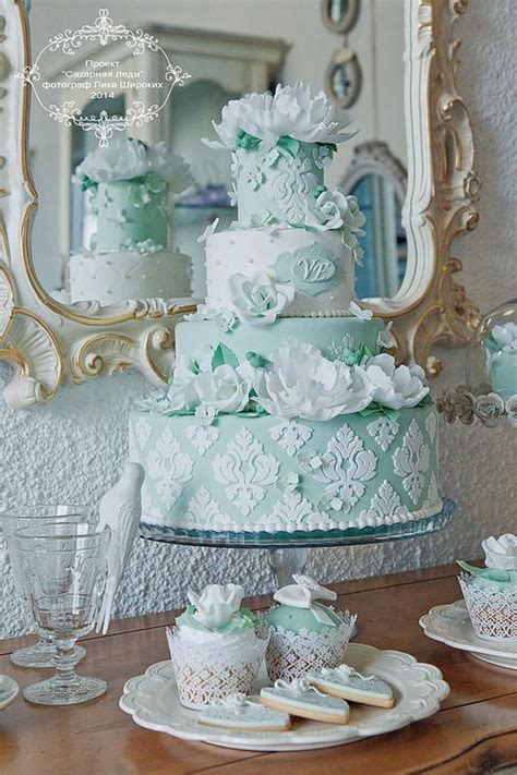 25 Elegant Tiffany Blue Wedding Cake Ideas Wedding