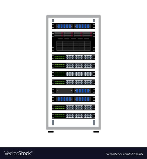 Server Rack Icon Royalty Free Vector Image Vectorstock