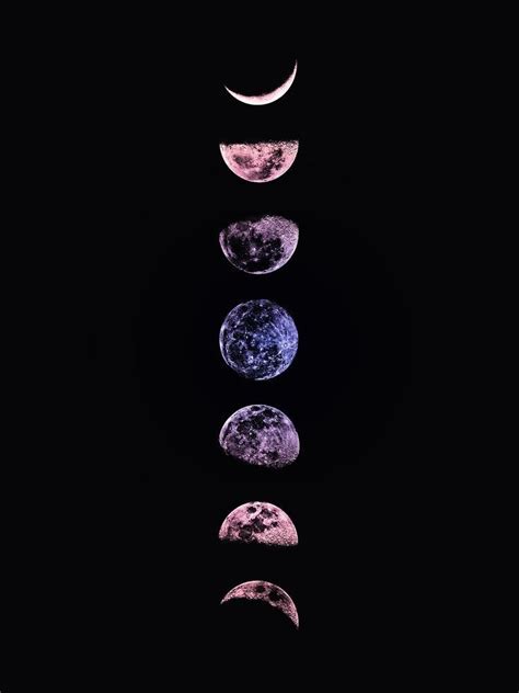 Moon Phases Wallpaper Aesthetic