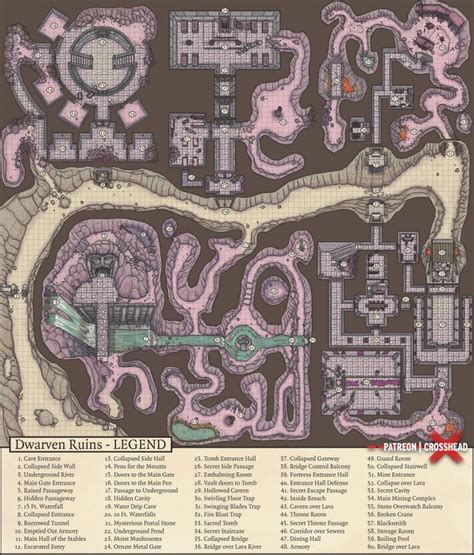 Dwarven Ruins Roll20 Tutorial Crosshead Studios Fantasy City Map