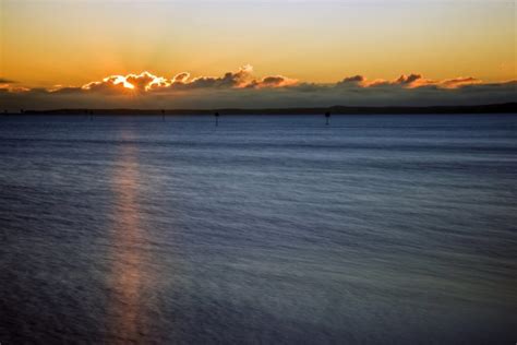 Beach Sky Sunset Sun Trees Lake Clouds Colour Color Sea