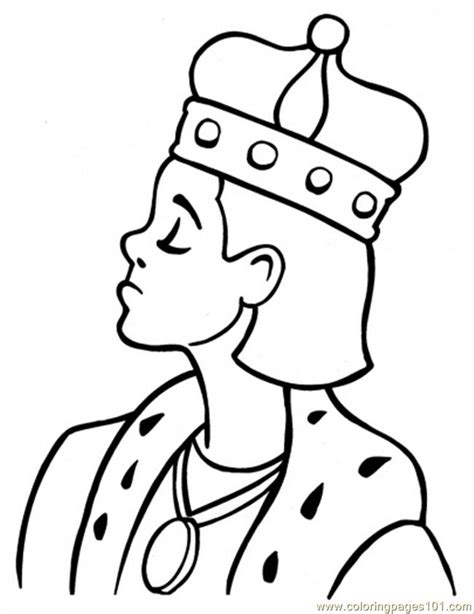 King Coloring Page for Kids - Free Royal Family Printable Coloring Pages Online for Kids
