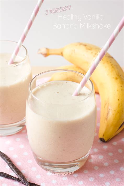 3 Ingredient Healthy Vanilla Banana Milkshake Nutrition Line