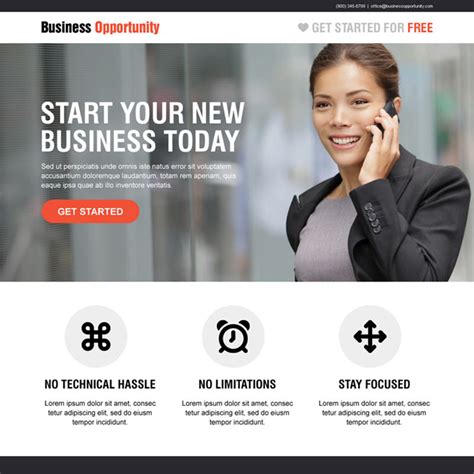 Anyone looking towards starting an insurance company can choose an area of insurance to specialize in or they could choose to start a general insurance company; Business opportunity responsive landing page design for your business conversion