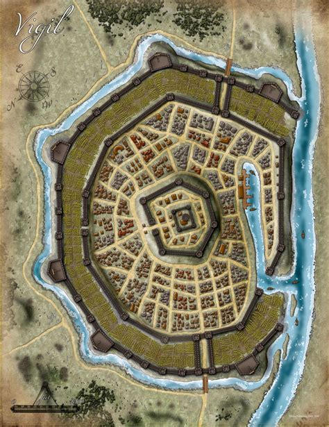 Pathfinder Rpg City Map Folio Fantasy City Map Fantasy Map