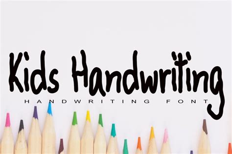 Kids Handwriting Font Free Download Freefontdl