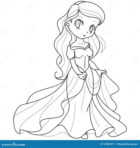 1401 Princess 12beautifull Little Princess Fantasy Black And White
