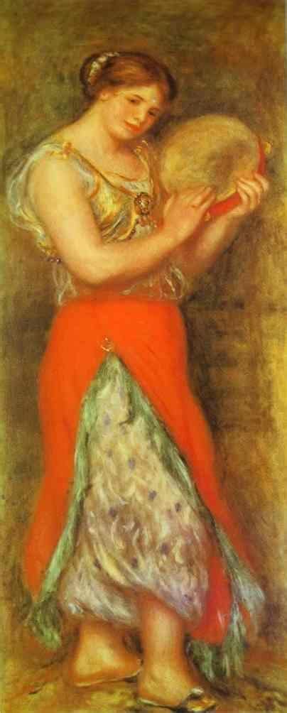 Pierre Auguste Renoir Dancer With Tambourne Gabrielle Renard