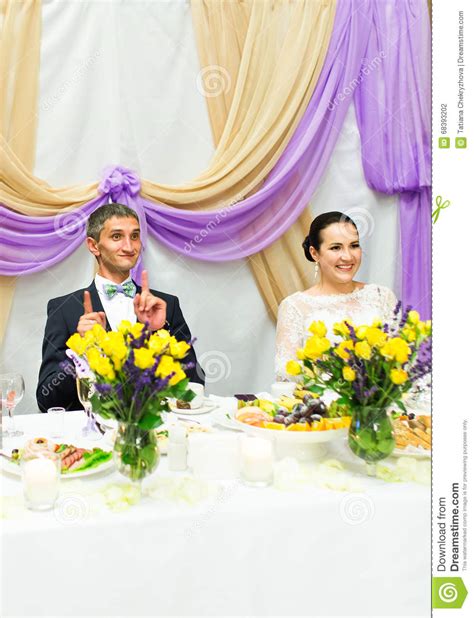 Our experience and client satisfaction record will assure your event will be a success. Bride And Groom Enjoying Meal At Wedding Reception Stock Photo - Image of male, champagne: 68393202