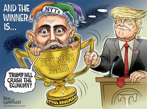 New York Times Nobel Prize Winner Paul Krugman Wins The Fake News Award