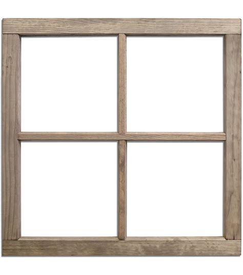 Salvaged 4 Pane Weathered Wood Window Frame Joann