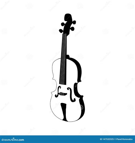 Violin Silhouette Stock Vector Illustration Of Graphic 147532325