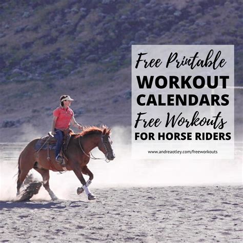 Free Workout Plan For Horse Riders — Andrea Otley