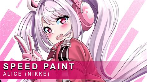Speed Paint First Nikke Fanart Is For Alice Fanart Youtube