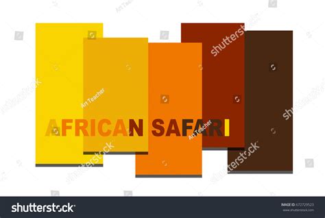 African Safari Color Palette Stock Illustration 672729523 Shutterstock