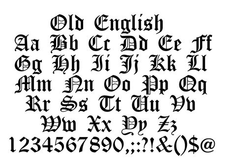English font Old English font svg Old English script svg | Etsy