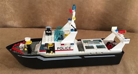 4021 Lego Complete Boats Police Patrol Vintage Set Legoland Floating