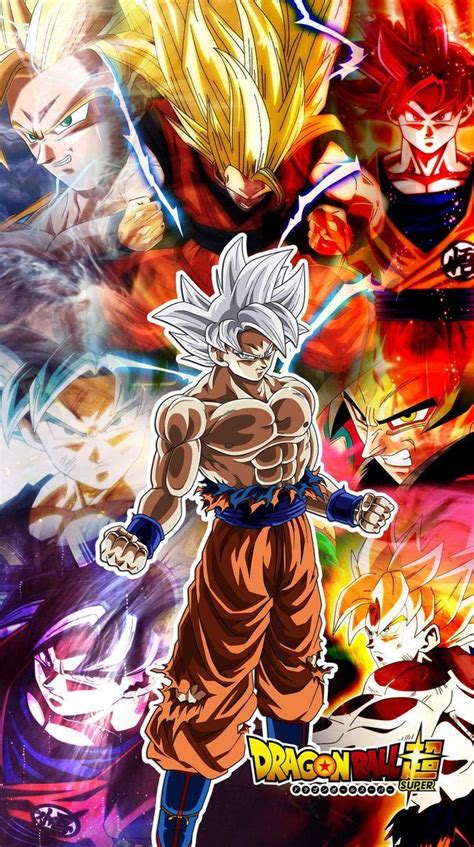 Goku Todas Sus Transformaciones Arte De Cómics Dibujo De Goku Fondo