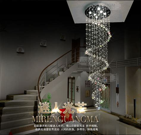 Our chandeliers are dressed using the finest sources of crystal, lead and colored, cut in europe and worldwide. 550*H2200mm Large Foyer Crystal Chandelier Light Fixtures ...