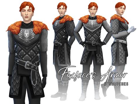 Four Different Types Of Men In Armor With Red Hair And Beards All
