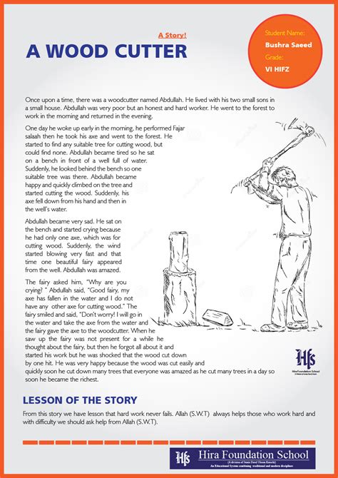 The Honest Woodcutter Story Book