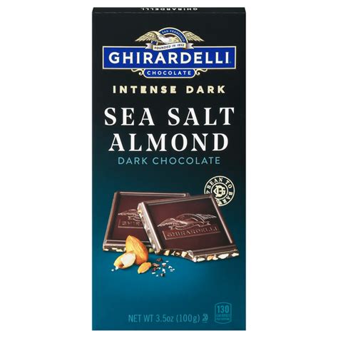 Save On Ghirardelli Intense Dark Chocolate Sea Salt Almond Order Online